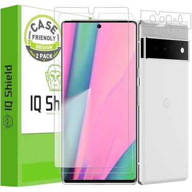 Imagem de IQ Shield Protetor de tela compatível com Google Pixel 6 Pro (pacote com 2) com protetor de lente de câmera, película transparente antibolhas