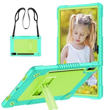 Imagem de FIEWESEY Capa para Lenovo Tab P12, capa para tablet Lenovo Tab P12 de 12,7 polegadas, resistente à prova de choque com alça de ombro para Lenovo Tab P12 2023/2024/Xiaoxin Pad Pro (verde menta)