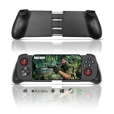 Imagem de Joso Controle móvel de jogos sem fio para iPhone/Android, suporte para controle de telefone, gatilho analógico, Play Call of Duty, Genshin Impact, Minecraft, Roblox, Cloud Joystick para iOS e Android