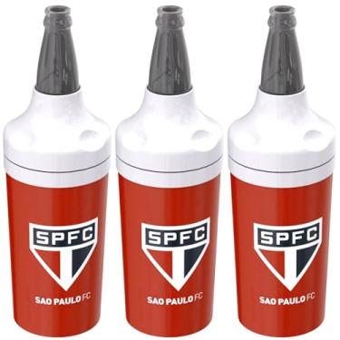 Imagem de 3 Potes Porta Garrafas 600ml do Tricolor Paulista S Paulo