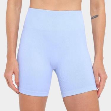 Imagem de Bermuda Hering Ciclista Feminina, Azul claro, GG