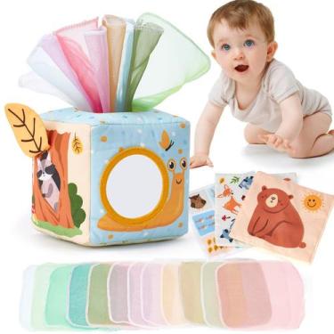 Imagem de Tissue Box Toy Hahaland Baby Toys 6-12 meses Montessori