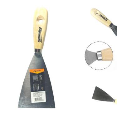 Imagem de Espatula Aço Lisa 3.1/8'' 80mm Cabo Madeira Sparta