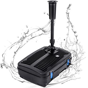 Imagem de Anbull Filtro de lago para lagos ao ar livre, bomba submersível de fonte de água 110V/57W 790GPH, sistema de filtro de lago multifuncional com lâmpada UV-C de 13 W para limpar lagoas, jardim, aquário