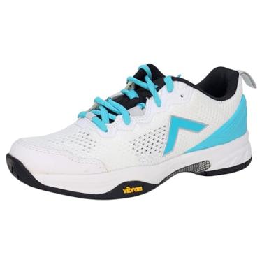 Imagem de Tyrol Sapato feminino Velocity V Pickleball, Branco/azul-petróleo, 6