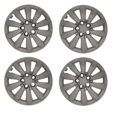 Imagem de Kit 4 Calota Aro 15 Compatível c/Roda Fox SpaceFox Polo 2014 - Grafite fosco