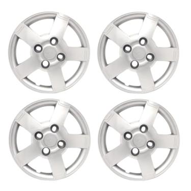 Imagem de Kit 4 Calota Aro 13 Compatível c/Roda Ka 2008 2012 - Prata