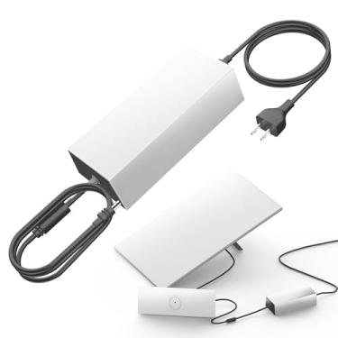 Imagem de ToKismet Carregador de fonte de alimentação de substituição Starlink Standard Gen 3 195W 57V 3,42A adaptador – com cabo CA para DC, cabo de extensão extra e proteção de segurança (listado ETL)