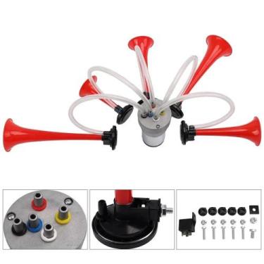 Imagem de Trompete Dixieland Melody 5 Air Horns Para Veículo Carro Caminhão Barc