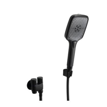 Imagem de Ducha Higiênica 3 Jatos ABS Black c/ Registro com Derivação - AMG Meta