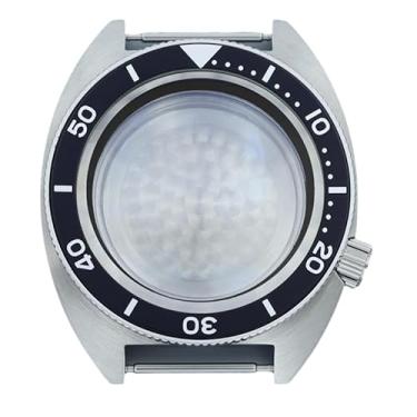 Imagem de FEIYASHI Relógio moderno à prova d'água de aço inoxidável 10 ATM para NH35 NH34 NH36 Movimento Skx Modificado Abalone Peças de relógio, NH35 34/36/38 Movimento + Anel Capítulo Preto Escuro 3, Caixa de