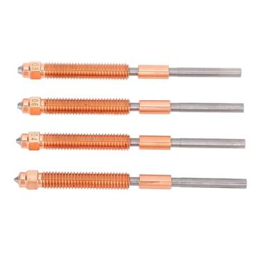 Imagem de Luocute Quick Swap Kit Bico, Aço Endurecido CuCrZr Bimetal Bicos Desconexão Rápida Tubo de Extremidade Quente Compatível Com K2 PLUS 3D Printer (0,2 0,4 0,6 0,8mm)