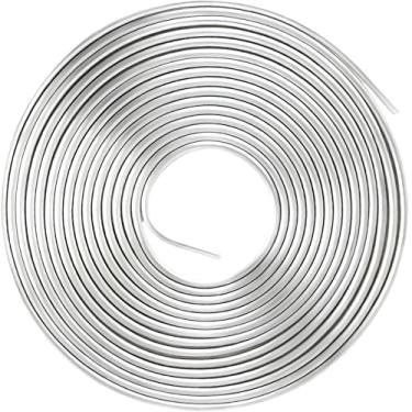 Imagem de MuRealy Linha de combustível de alumínio rígido de 9,5 cm, tubo de alumínio de grau 1060 de 1,5 m para linha de freio, linha de gás de metal, equipamento de refrigeração, [Espessura da parede: 0,2 cm]