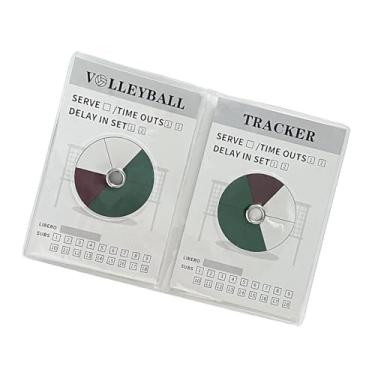 Imagem de Colaxi Acessórios para pista de rotação de vôlei com marcador, presentes, equipamento multifuncional portátil para árbitros, treinadores e oficiais, 2 Conjuntos