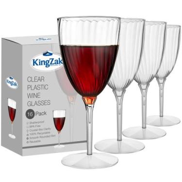 Imagem de Taças de vinho Lillian Tablettings Premium 240mL x16 Clear - Lillian T