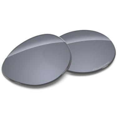Imagem de Tintart Lentes de substituição de desempenho compatíveis com RayBan Meta Headliner RW4009 50 mm polarizado gravado, Prateado metálico - Polarizado máximo, One Size