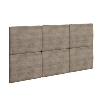 Imagem de Painel Estofado Casal San Miguel Rufato Animalle Chocolate - MOVEIS RU