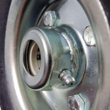 Imagem de Roda Pneu Maciço Borracha 3.50-4 7/8" Rolamento Rolete - SCHIOPPA