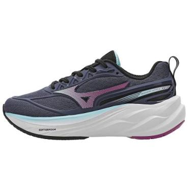 Imagem de Tênis Mizuno Space 5 Junior, Azul, 33