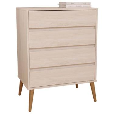 Imagem de Cômoda 100% MDF Com 4 Gavetas Aspen - Fiori - Robel Móveis - Cômoda Ro