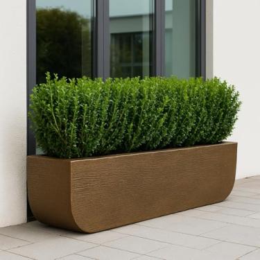 Imagem de Vaso Decorativo Jardineira Floreira Polietileno Grande 84 Cm (MARROM)