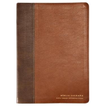 Imagem de Biblia Nvi Com Espaco Para Anotacoes, Letra Grande, Couro Soft, Leitura Perfeita, Marrom Com Cantoneiras