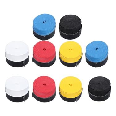 Imagem de RiToEasysports Absorção de Suor, o Excesso de Badminton do Tênis PU, 10pcs Anti-Slip Racket Handle Grip Set para Uso Multiuso, Fita Adesiva de Tênis (Multi cores)