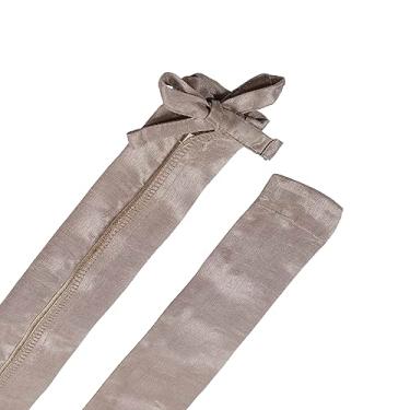 Imagem de Aspen Creative 15008-11A, capa de corrente e cordão de tecido de seda sintética marrom claro, fácil de instalar para luminária, gerenciamento de cabos, capa de fio de lâmpada