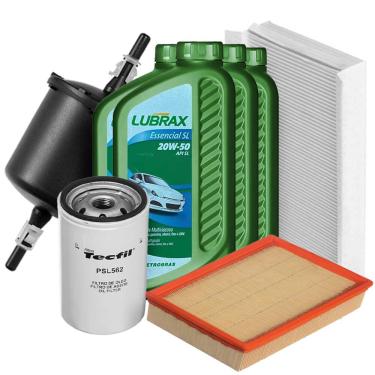 Imagem de Kit Revisão Óleo 20w50 + Filtros Gol G2 Álcool Gasolina