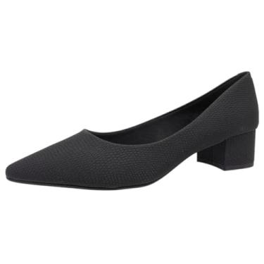 Imagem de Scarpin Beira Rio Salto Baixo e Meia Pt Br25-41822