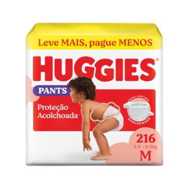 Imagem de Fralda Pants Huggies Proteção Acolchoada Tamanho M 3x72 = 216 unidades