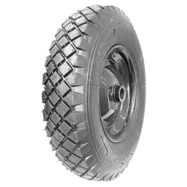 Imagem de Kit Pneu Carrinho De Mão Carriola Industrial 400-8 + Camara + Roda Buffalo