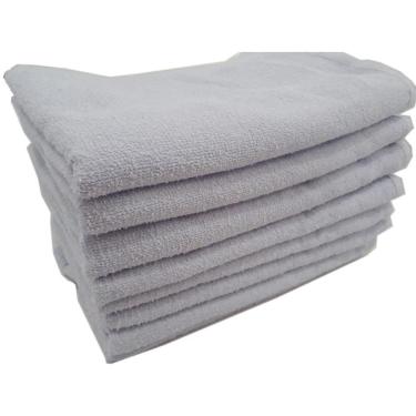 Imagem de Kit 30 Toalhas Rosto Branca Salão De Beleza 45x70cm