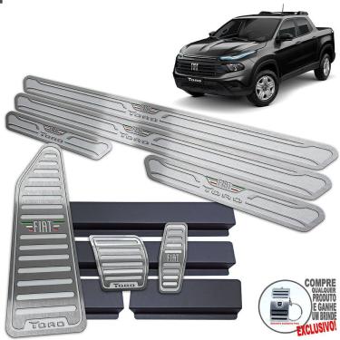 Imagem de Descanso Pedaleira Automático Soleira Fiat Toro 2022/ Prata