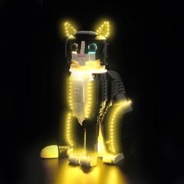 Imagem de Hilighting Upgraded Led Light Kit Compatible with Lego Tuxedo Cat Building Set, Lights Decoration Compatible with Lego 21349 (Model Not Included)