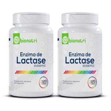 Imagem de Kit com 2 Lactose Enzima Lactase 120 Cápsulas 500mg para Intolerância a Lactose