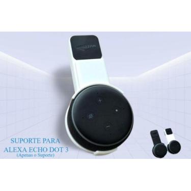 Imagem de Suporte De Tomada em 3D Para Alexa 3 Geração Branco - Super 3D