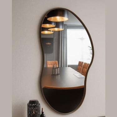 Imagem de Espelho Orgânico 70x50cm Moldura em material ecológico Cloud - Reduna