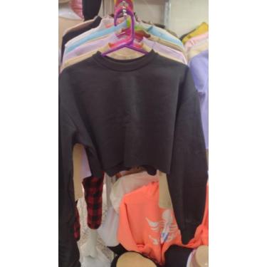 Imagem de Cropped manga longa preto - Kausando impacto , Preto, único 