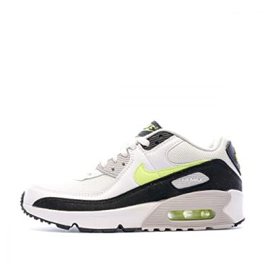 Imagem de Nike Tênis de corrida para meninos, Branco/verde-limão/preto/cinza neutro, 6 Big Kid