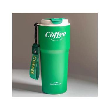 Imagem de Caneca de café de vidro térmica Thermos 620ml em aço inoxidável - Ligh