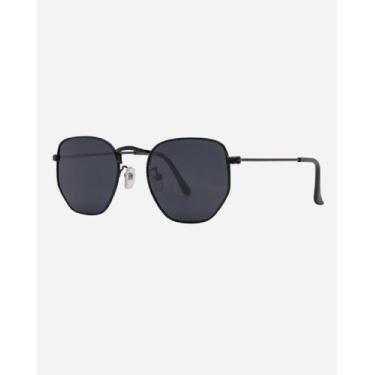 Imagem de Óculos De Sol Feminino Hexagonal Armação Metal Lente Proteção Uv400 Pr