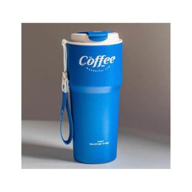 Imagem de Caneca de café de vidro térmica Thermos 620ml em aço inoxidável - Ligh