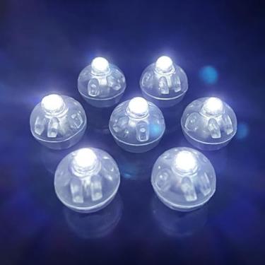 Imagem de Mini Luzes De Balão Individual LED Bateria Minúscula Sem Fio Para Decorar Sua Varanda Festas(Branco,100)