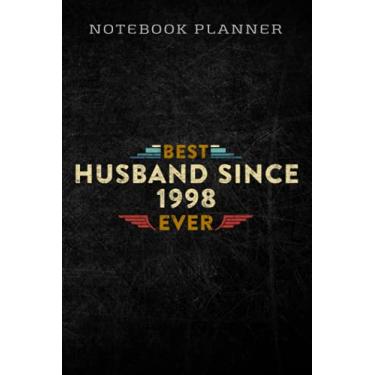 Imagem de Notebook Planner Mens 22nd Wedding Anniversary Gift For Best Husband Since 1998 graphic: Homework,To Do List,Homework,Personal,6x9 in ,PocketPlanner,Money,Journal