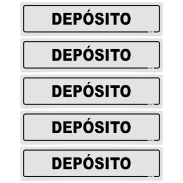 Imagem de Placa de Identificação para Depósito, PS 1mm, 30 x 7 cm, Impressão UV, Fita Dupla Face, Uso Interno e Externo, Design Minimalista (5)