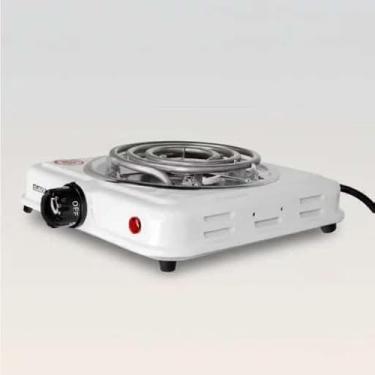 Imagem de Fogareiro Elétrico Portátil Premium 1000W 1 Boca 110V Para Camping Viagem Narguilé Cozinha