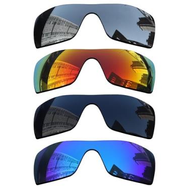Imagem de Acefrog Lentes de reposição polarizadas de 1,5 mm para óculos de sol Oakley Batwolf OO9101, material atualizado, resistente a impactos - pacote com 4 pares polarizados - 1,5 mm