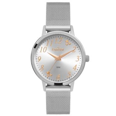 Imagem de Relógio Condor Feminino Ref: Co2035ndq/4k Casual Mesh Prateado