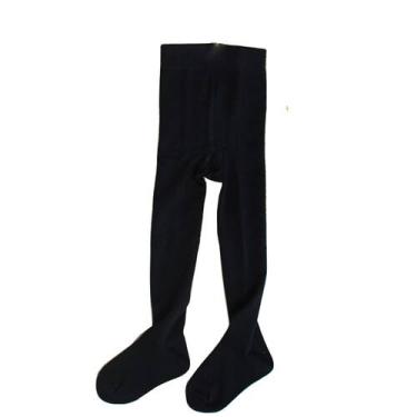 Imagem de Meia Calça Infantil Grossa Minina Minino lisa Inverno Proteção Frio - 